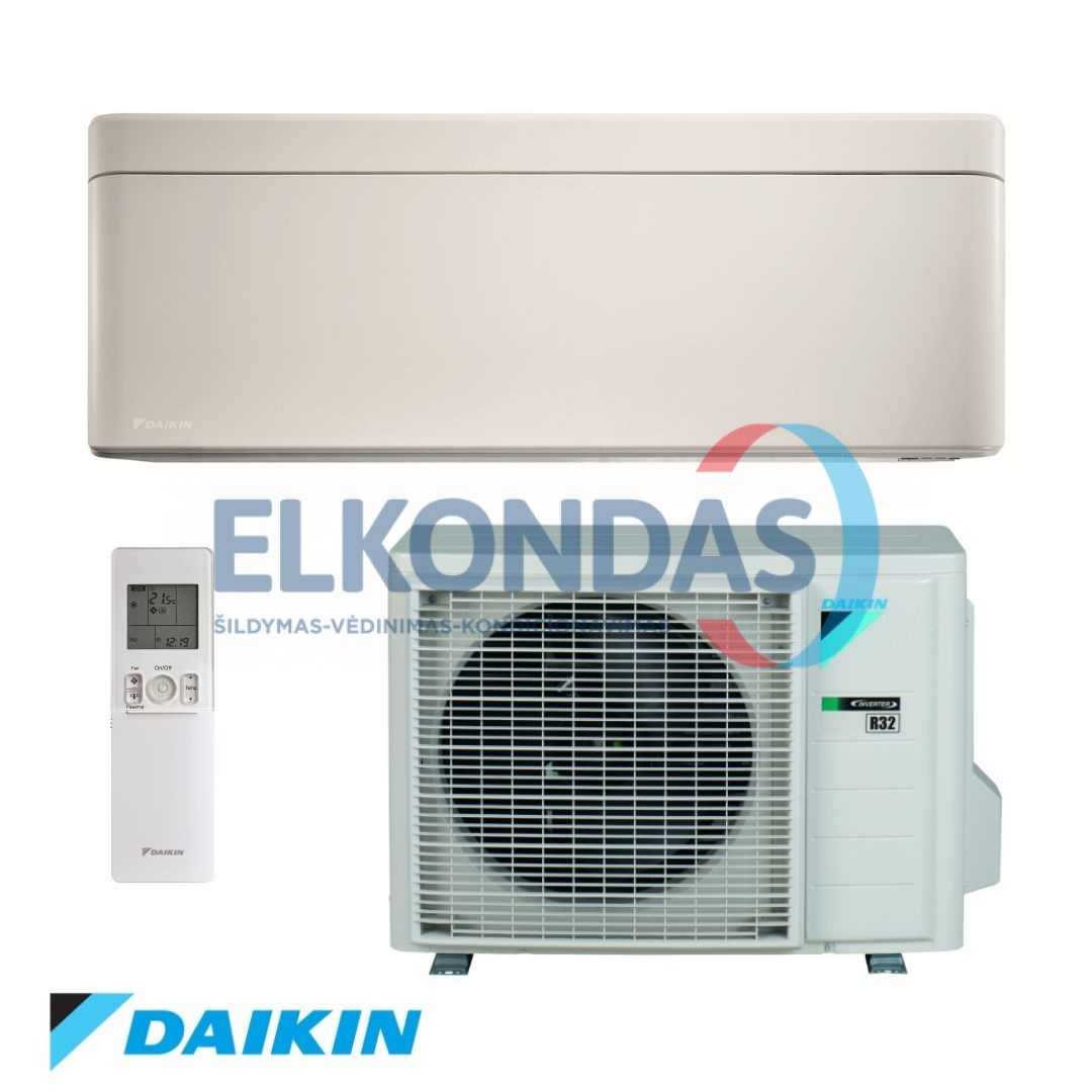 Daikin NORDIC STYLISH Split Inverter oro kondicionierius/ šilumos siurblys (oras-oras) FTXTA30BW/RXTA30B (-25°C)