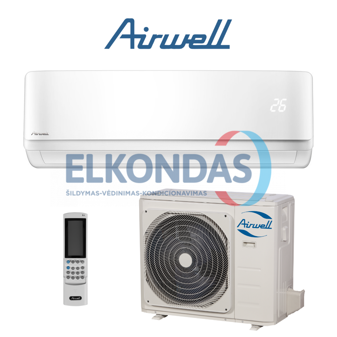 Airwell Harmonia oro kondicionierius/šilumos siurblys oras-oras HDMB-025N-09M22/YDAB-025H-09M22 (-15°C)