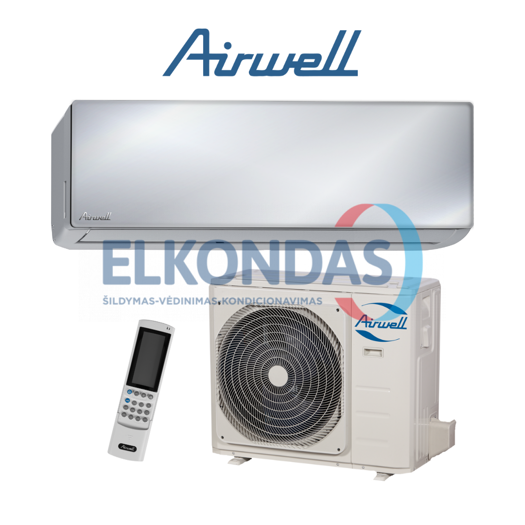 Airwell Harmonia oro kondicionierius/šilumos siurblys oras-oras HDMB-025N-09M22-MR/YDAB-025H-09M22 (-15°C)